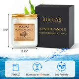 Vela RUOJAS de cera de soja natural para uso diario relajante