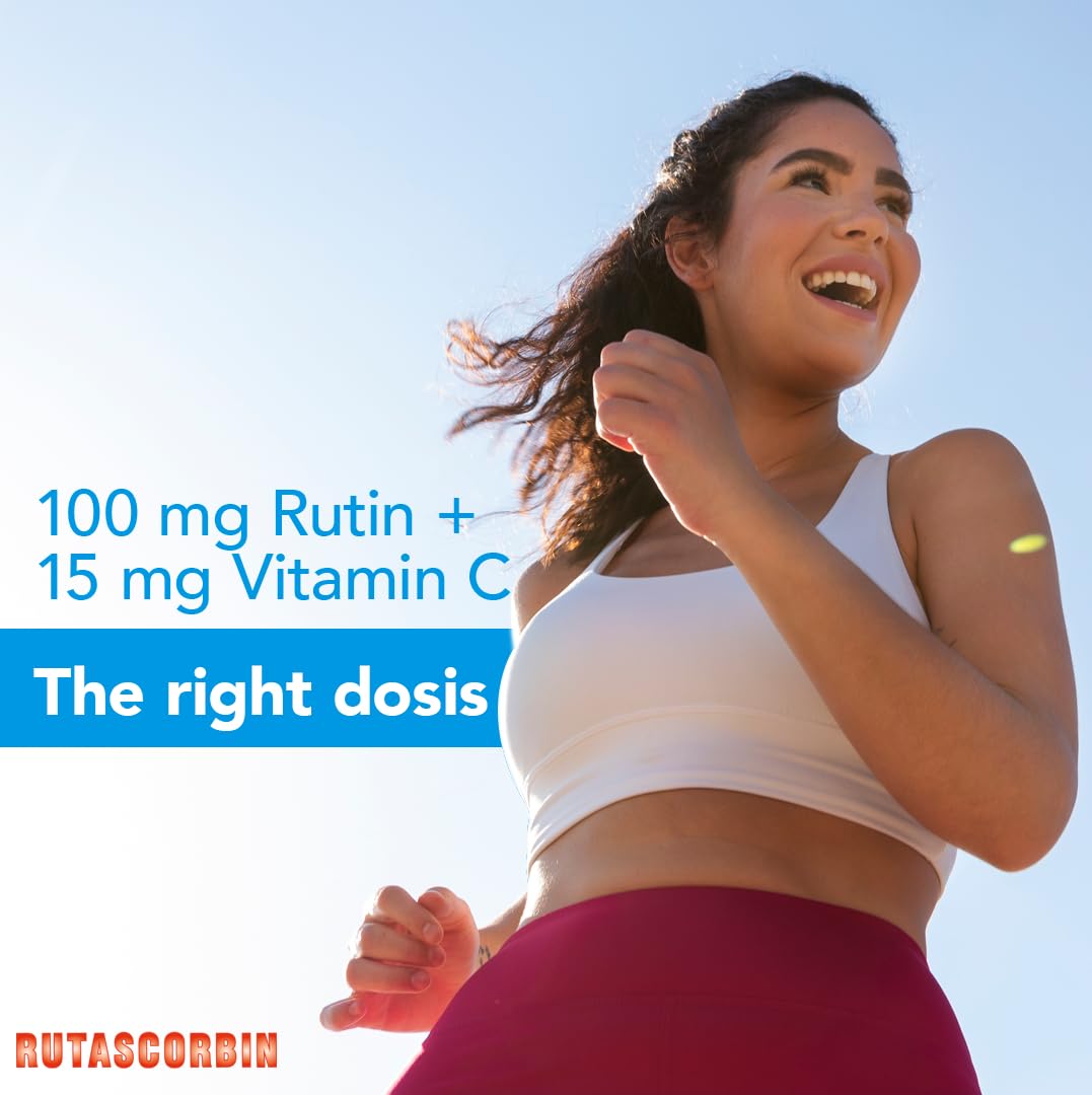 RUTASCORBIN dosis diaria de 50 tabletas para energía y vitalidad.