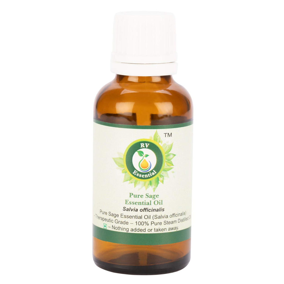RV Essential Salvia aceite esencial en botella de 10 ml, ideal para difusor.