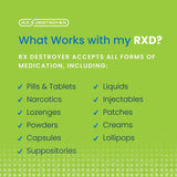 RX DESTROYER proceso de cuatro pasos para mayor comodidad.