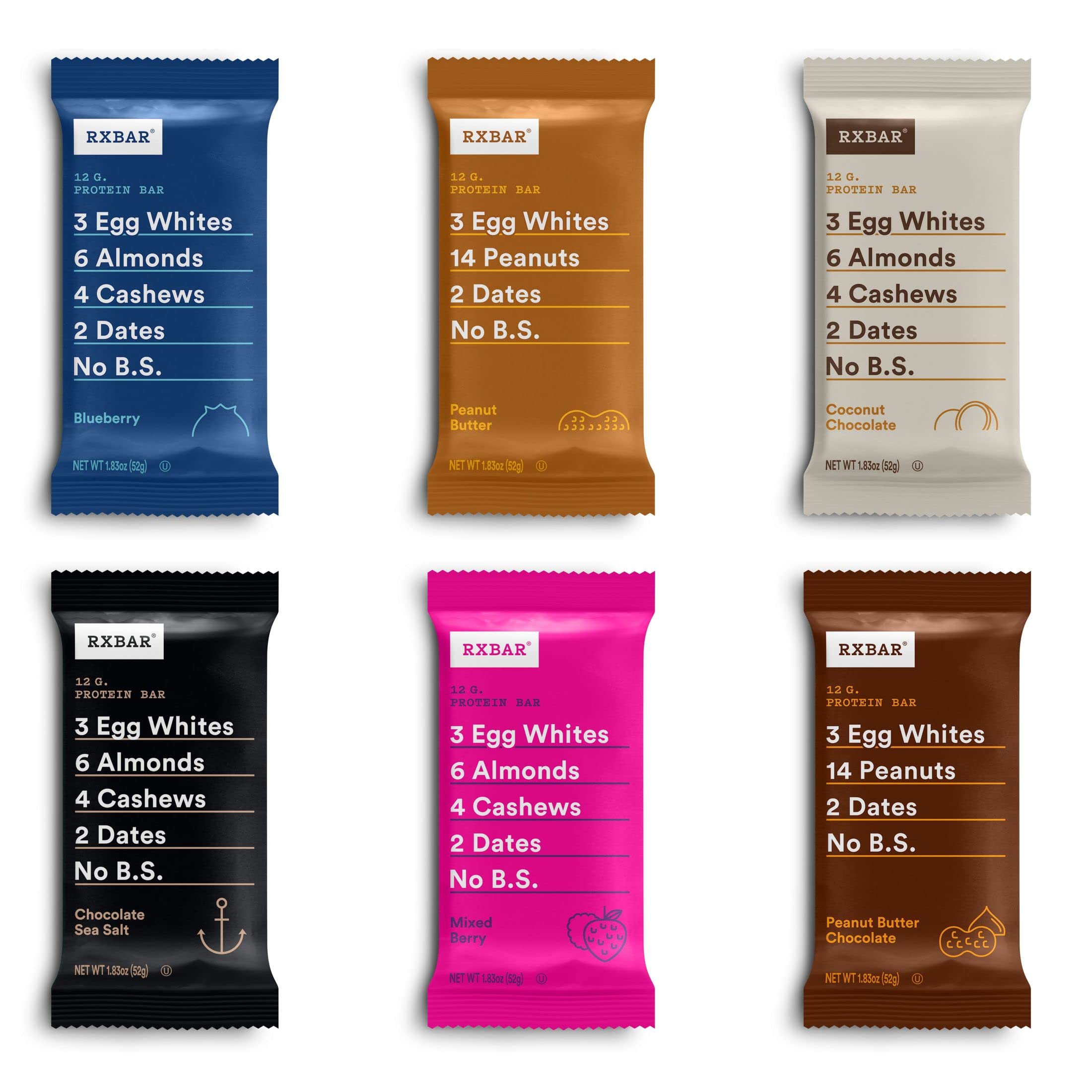 RXBAR caja de variedad con doce barras para descubrir sabores