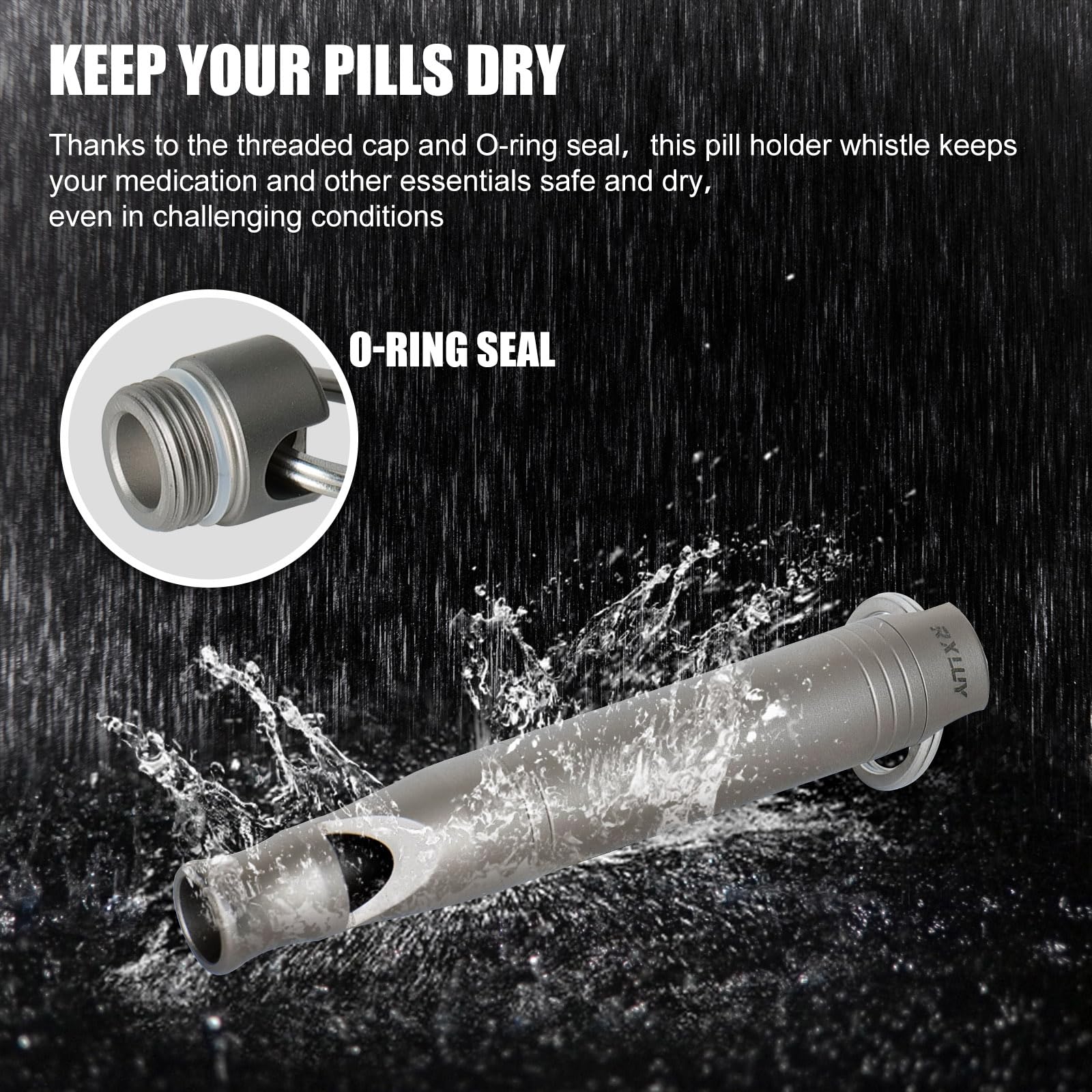 RXLUY cierre con anillo O, barrera impermeable para medicinas pequeñas.