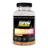 Ryno Power Endurance Cápsulas en botella para entrenamiento intenso.