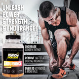 Ryno Power Endurance cápsulas veganas para entrenamientos intensos.