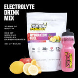 Ryno Power Hydration Fuel Fruta Punch diseño ergonómico para acompañarte en entrenamientos intensos.