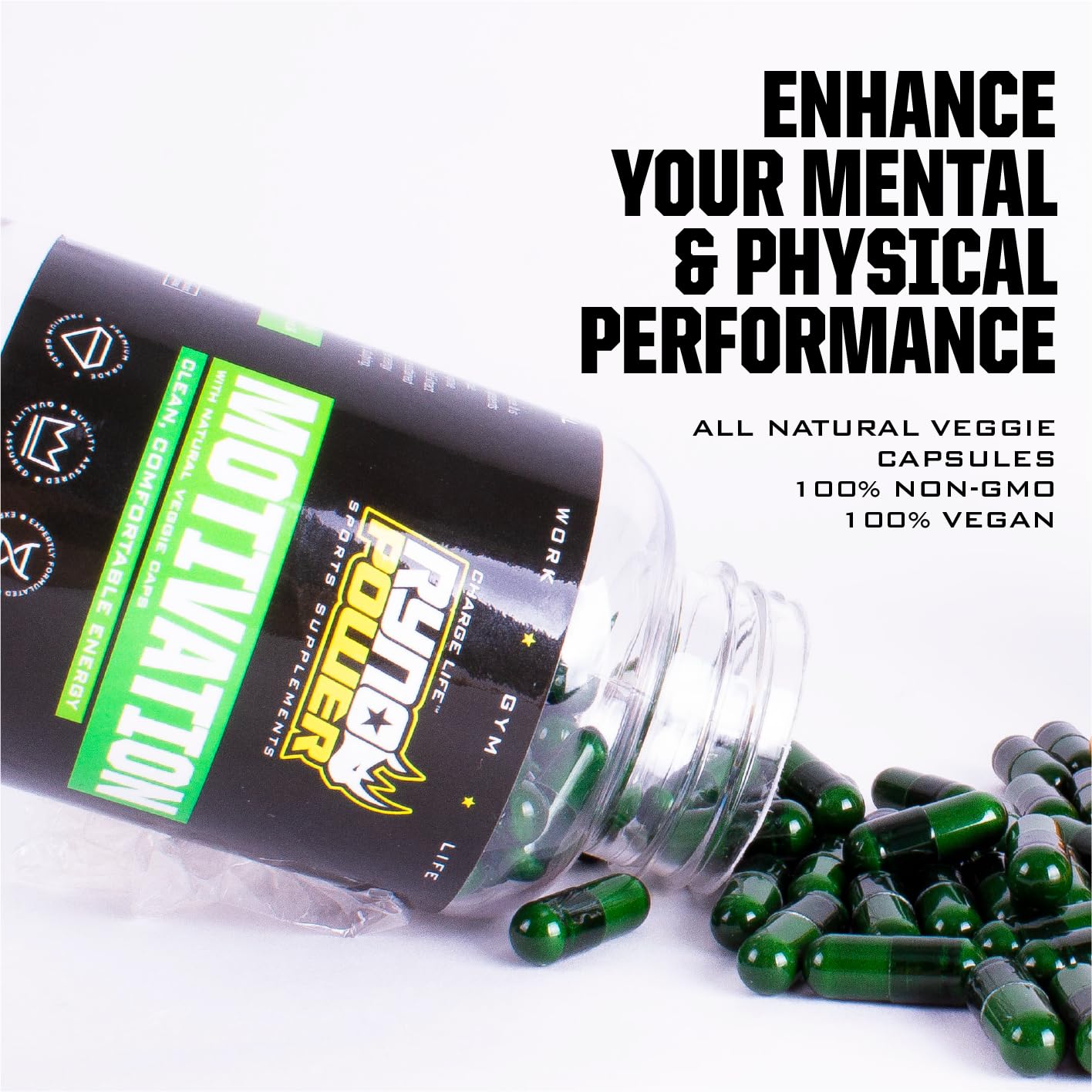 Ryno Power Motivación ritual de consumo para energía sostenida durante entrenamientos