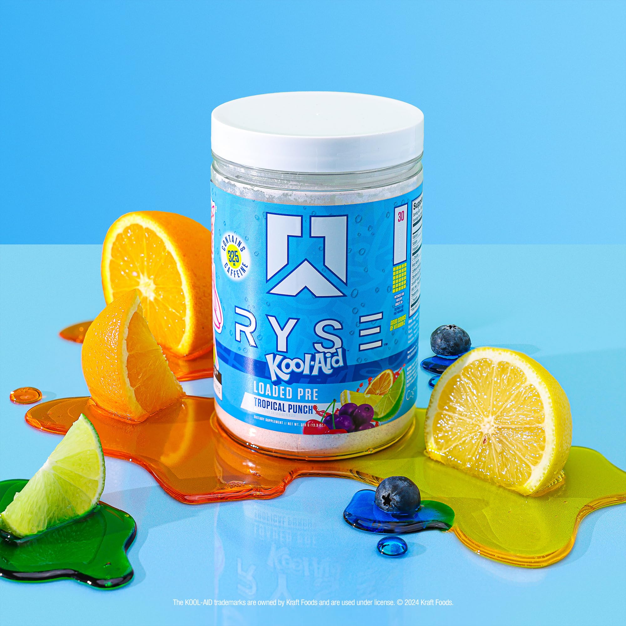Sabor tropical Kool-Aid en polvo de Ryse para entrenamientos matutinos