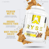 RYSE Loaded Protein Cinnamon Toast mezcla lista para batido rápido y recuperación