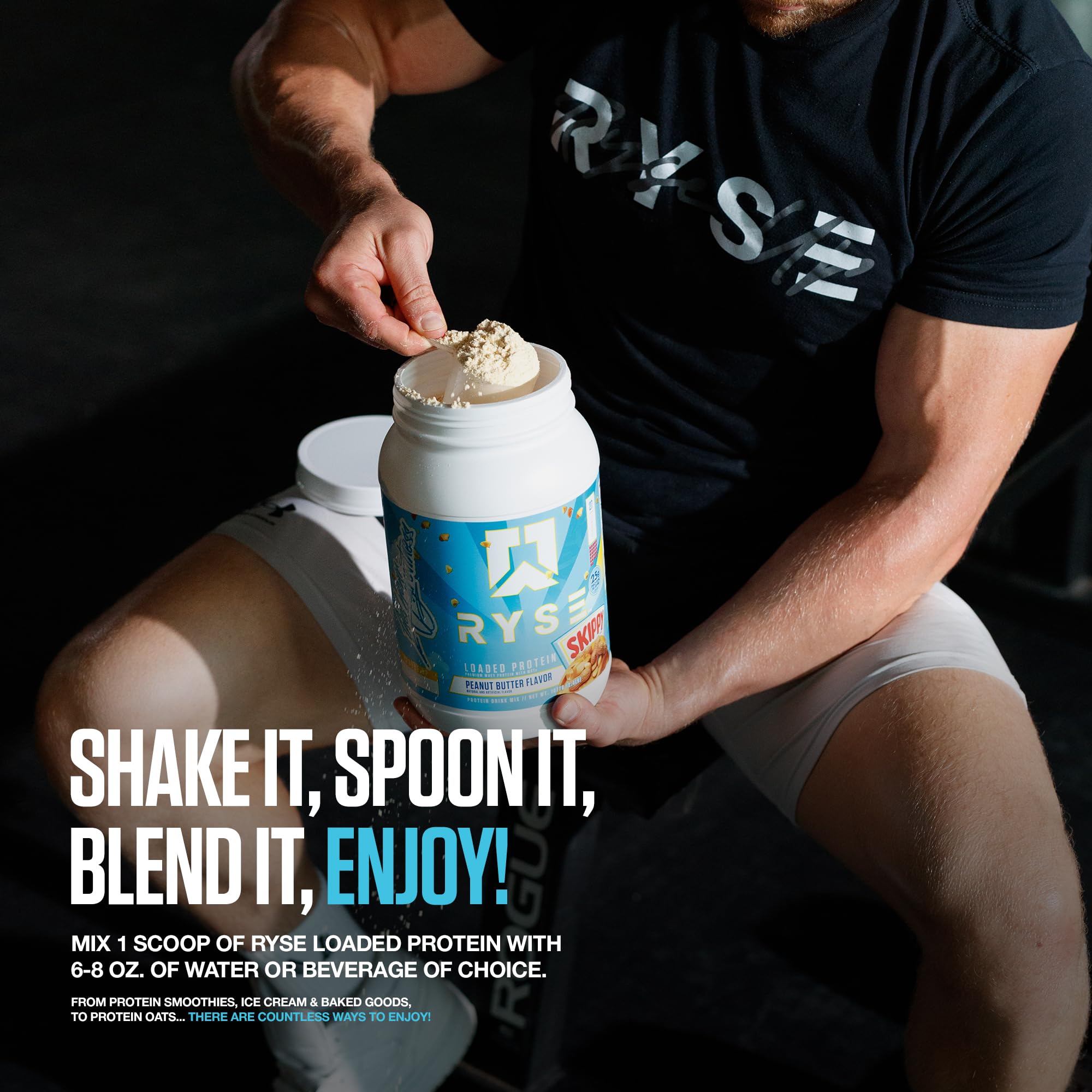 RYSE Loaded Cosmic Brownie preparación: energía suave para después del entrenamiento.