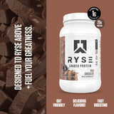 RYSE Loaded Protein MCT energía limpia para mayor rendimiento.