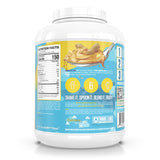 RYSE Loaded Protein, ingredientes clave: fibra prebiótica y MCT para digestión.