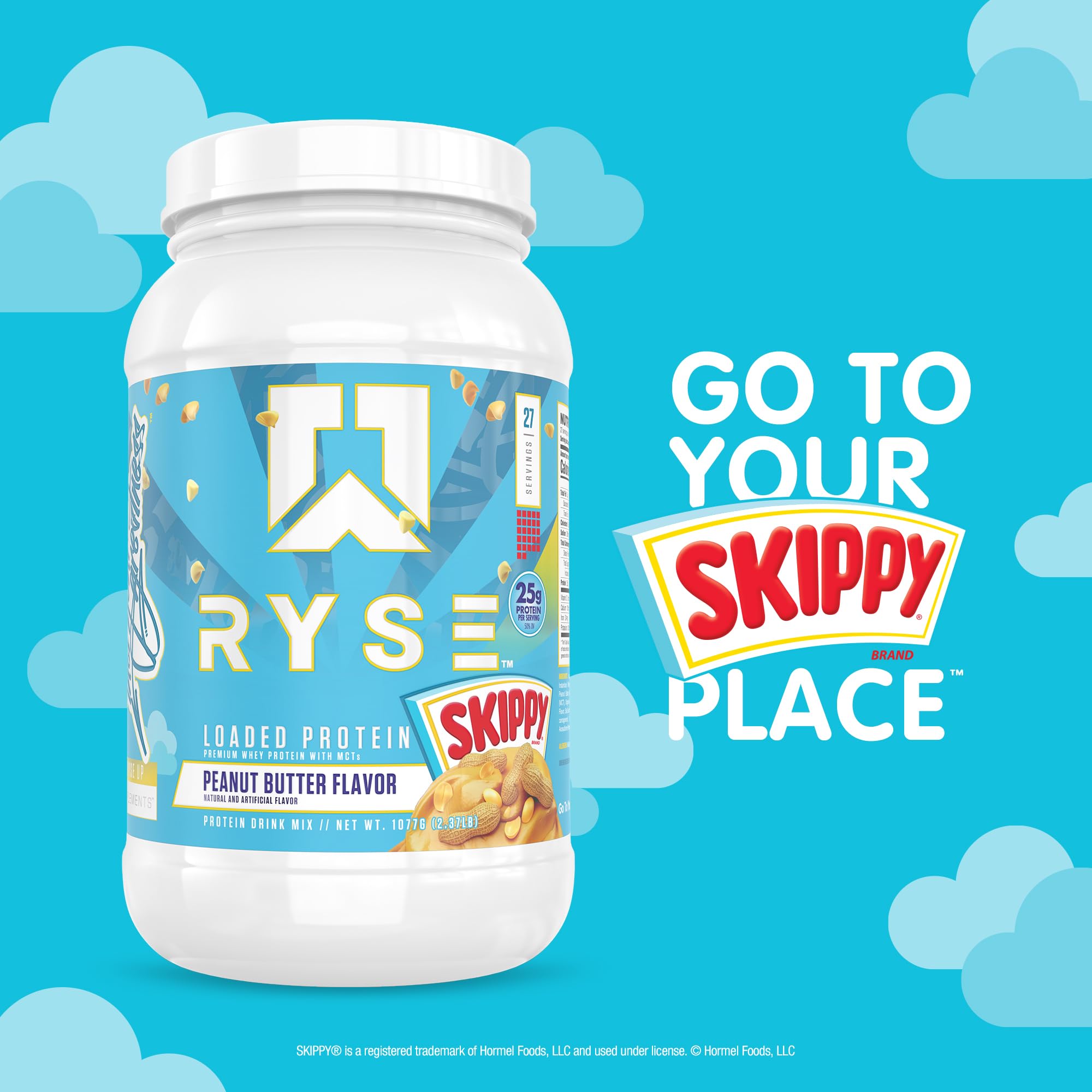 Bajo carbohidratos y azúcares en RYSE Loaded Protein Powder para dietas