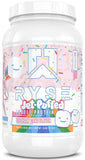 RYSE Loaded Protein Powder frente del envase, sabor Pastel de Cumpleaños, proteína de calidad