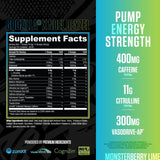 RYSE Godzilla Monsterberry Lime: etiqueta detallada para conocer dosis y beneficios potenciales.
