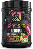 RYSE Godzilla Noel Deyzel, envase del pre-entrenamiento, energía sostenida para entrenar