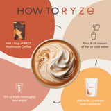 RYZE SUPERFOODS Mushroom Coffee: sabor suave para ritual matutino sin prisas.