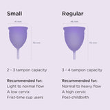 Uso diario y nocturno cómodo con Saalt Soft copa menstrual.