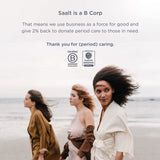 Saalt Soft Desert Blush: estuche de algodón para almacenamiento discreto.