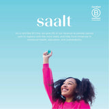 Saalt Teen copa menstrual, bolsa de algodón incluida para guardar.