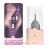 Saalt vaporizador para copa menstrual en cuarzo rosado, limpieza rápida sin hervir