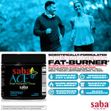 Cápsulas de Saba ACE G2 alineadas para quema de grasa y metabolismo.