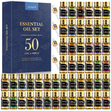 SACATR 50 aceites esenciales lavanda, botella ámbar, ideal para difusor y relajación en casa