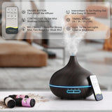 Control remoto SACATR para manejar el difusor cómodamente.
