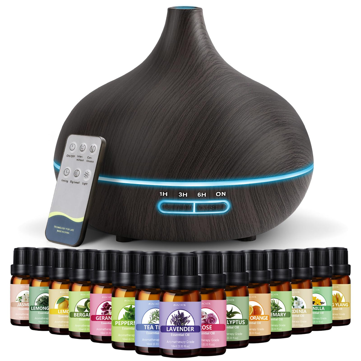 Difusor SACATR 550ml con aceites para perfumar y relajar espacios.