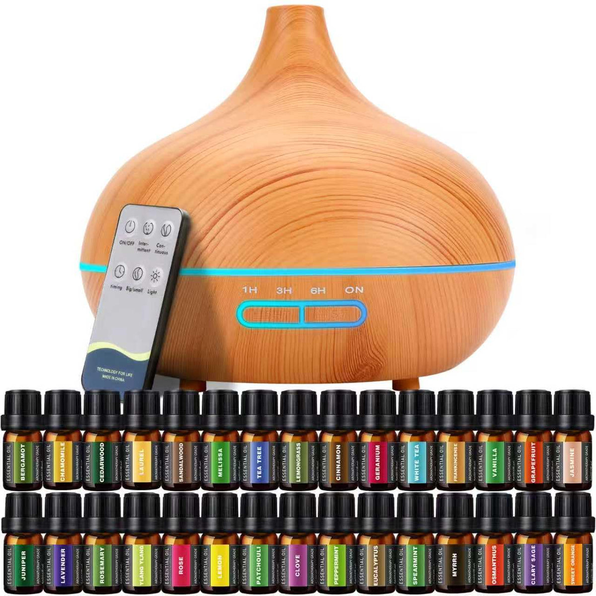 Difusor SACATR aroma 550 ml con set de aceites para ambientar espacios.