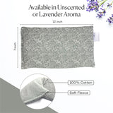 Almohadilla de linaza SacksyThyme 12x7, tamaño práctico para uso diario.