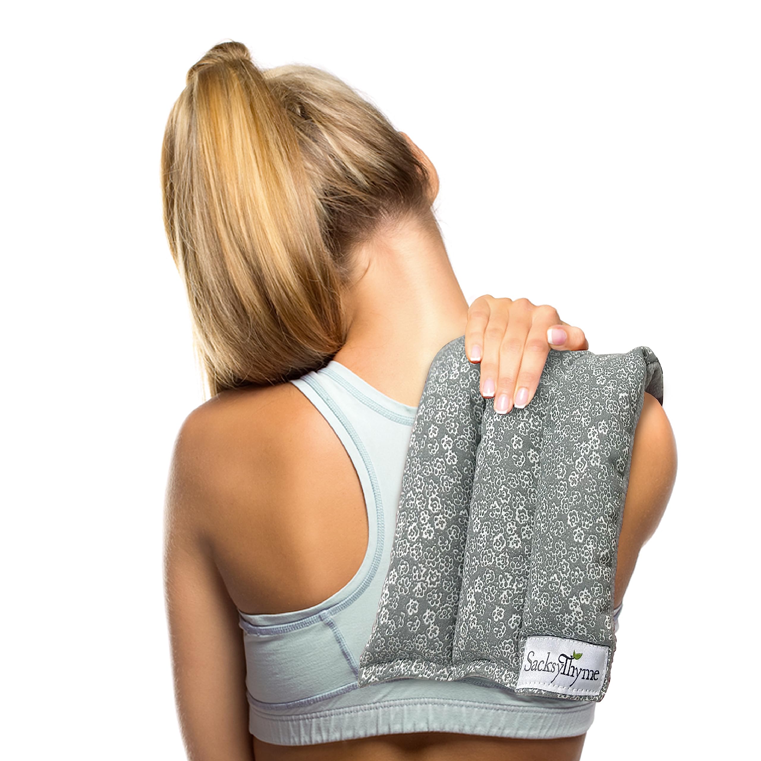 Almohadilla SacksyThyme caliente para espalda con calor húmedo que favorece la comodidad.