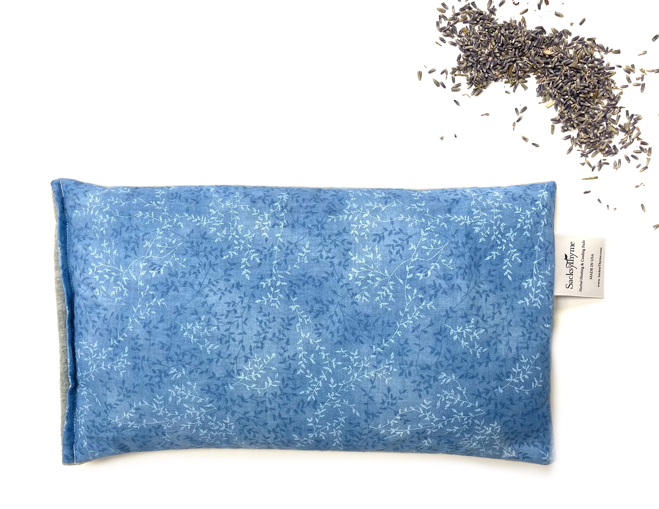 Almohadilla SacksyThyme para espalda con lavanda, calor reconfortante.