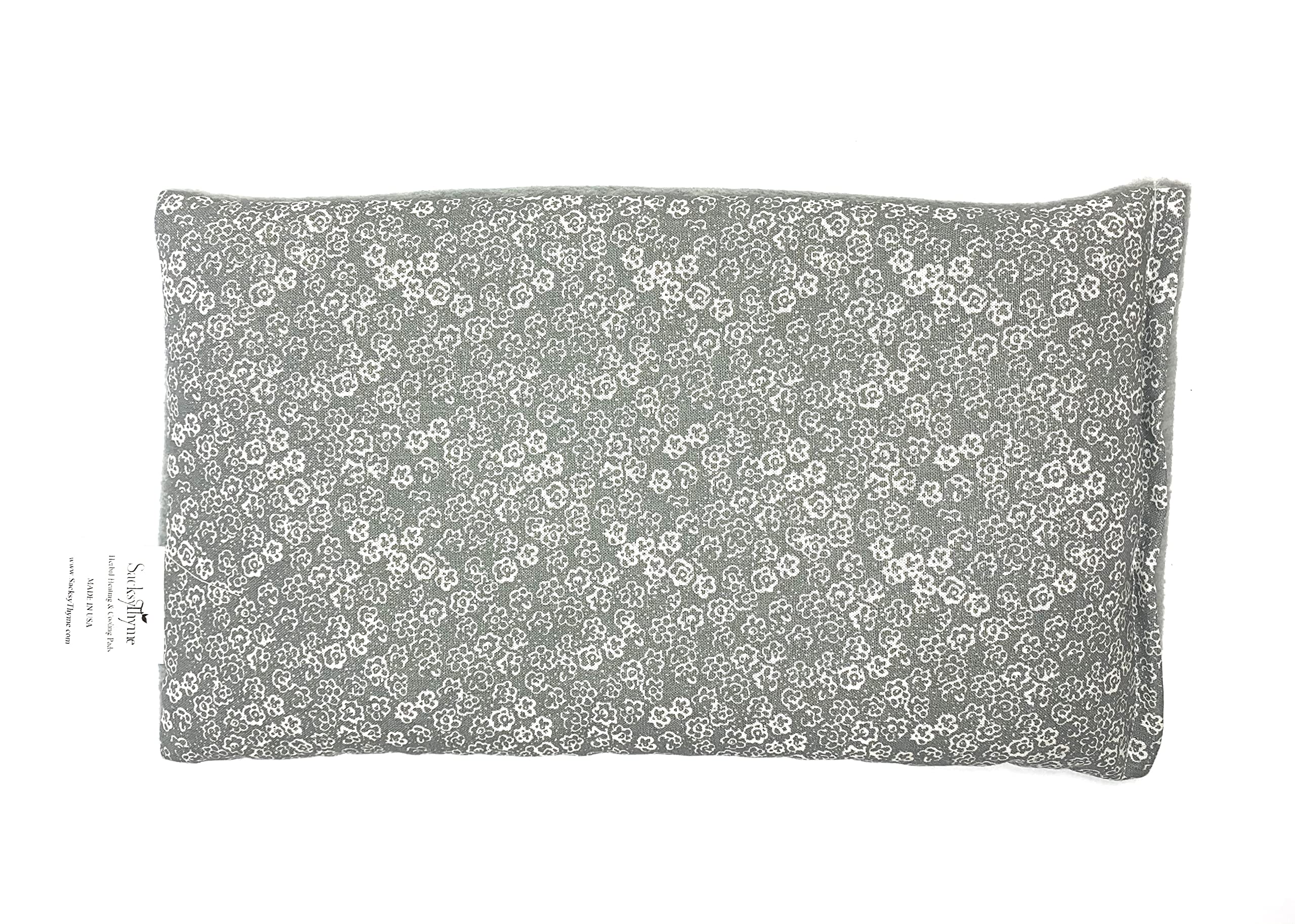 Sacksy Thyme almohadilla-calor-microondas para alivio rápido de molestias en espalda y cuello.