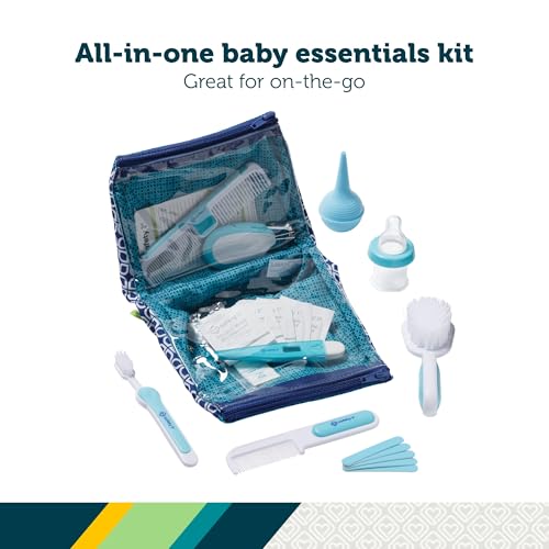 Cepillo con cerdas suaves del Safety 1st Deluxe Kit para recién nacidos.