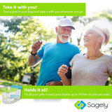 Piezas portátiles extraíbles para viaje con Sagely Smart XL.