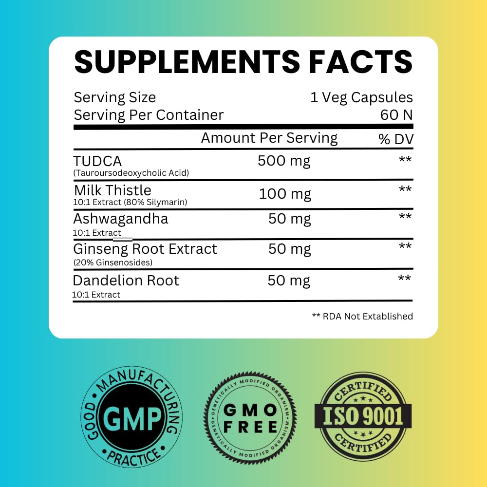 Saikou Herbs Tudca 750mg cápsulas para toma diaria y comodidad
