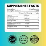 Saikou Herbs Tudca 750mg cápsulas para toma diaria y comodidad