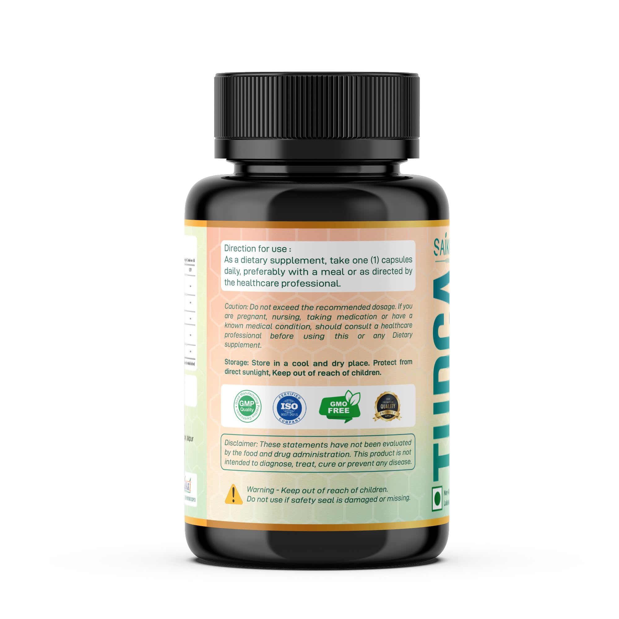 Saikou Herbs Tudca 750mg presentacion completa para uso práctico