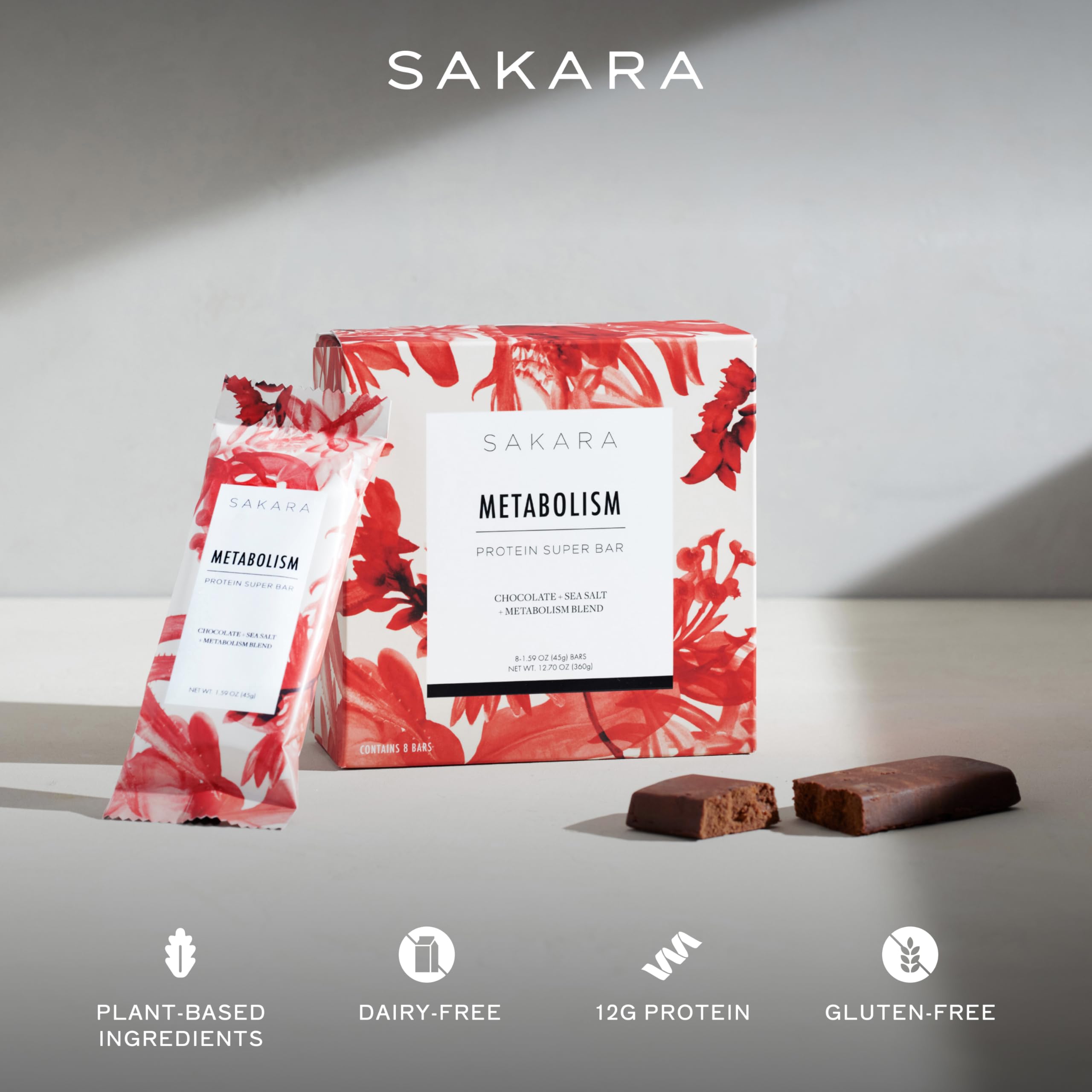 SAKARA Metabolism Super Bar: 9 g de fibra para mayor saciedad durante el día.
