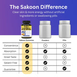 Sakoon Nutrition: vinagre de manzana entre los ingredientes para apoyar digestión.