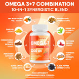 Sakpwer Omega-7: cápsulas blandas brillantes y suaves para consumo diario