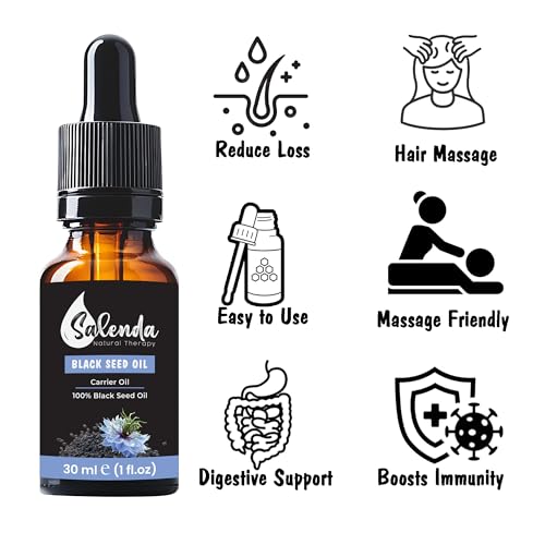 Salenda aceite semilla negra para fortalecimiento del cabello
