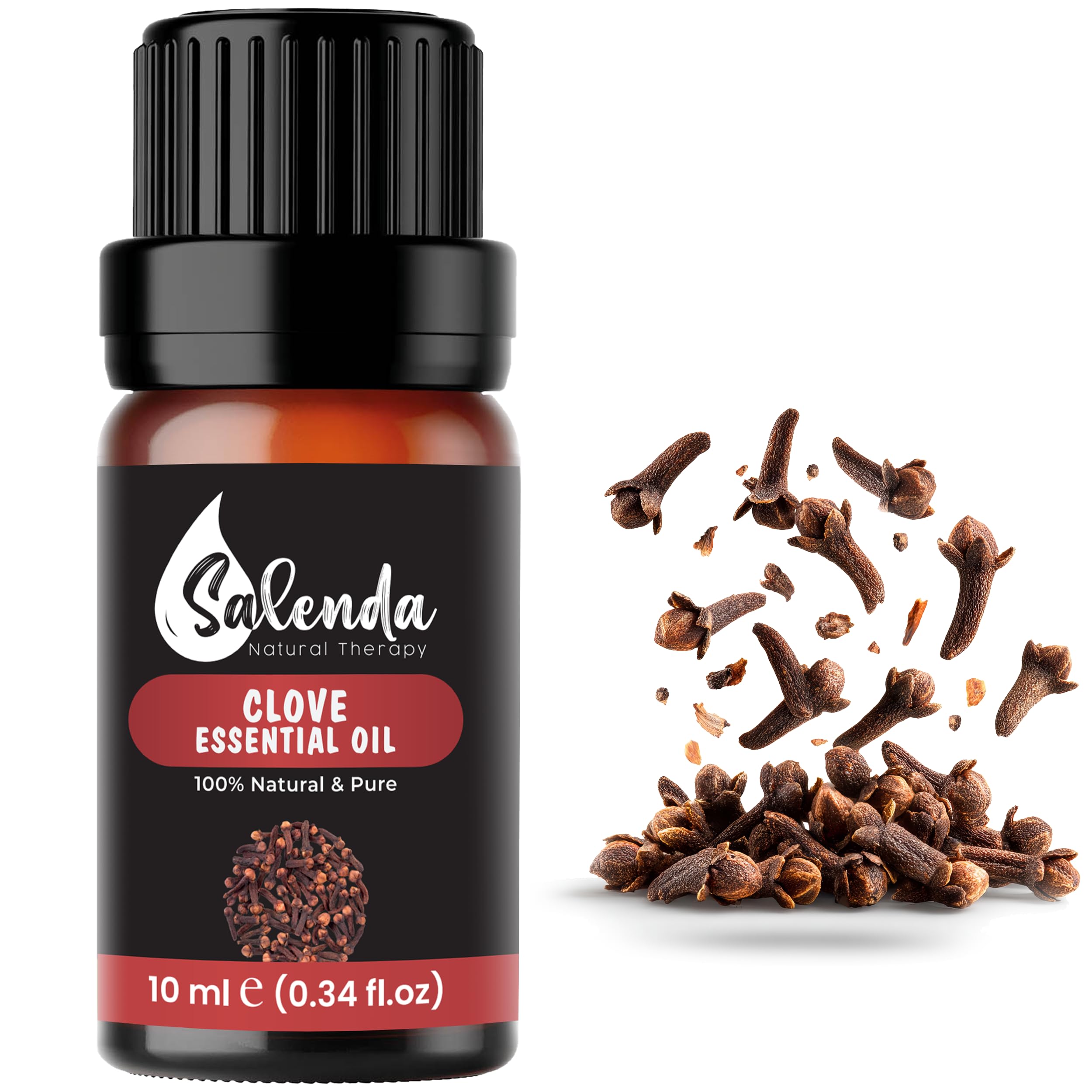 SALENDA Clavo: aceite para difusor en botella, aroma cálido para ambientes.