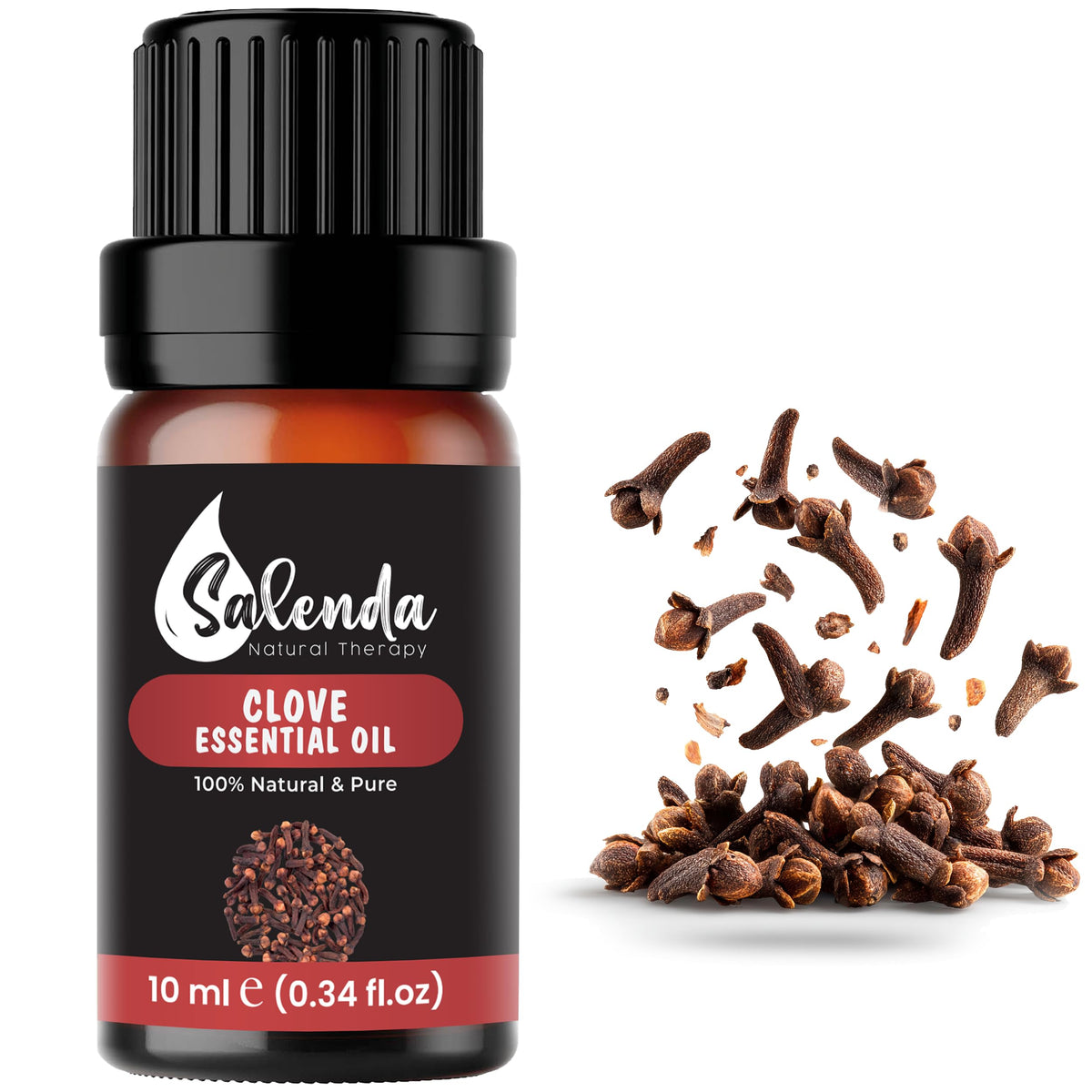 SALENDA Clavo: aceite para difusor en botella, aroma cálido para ambientes.