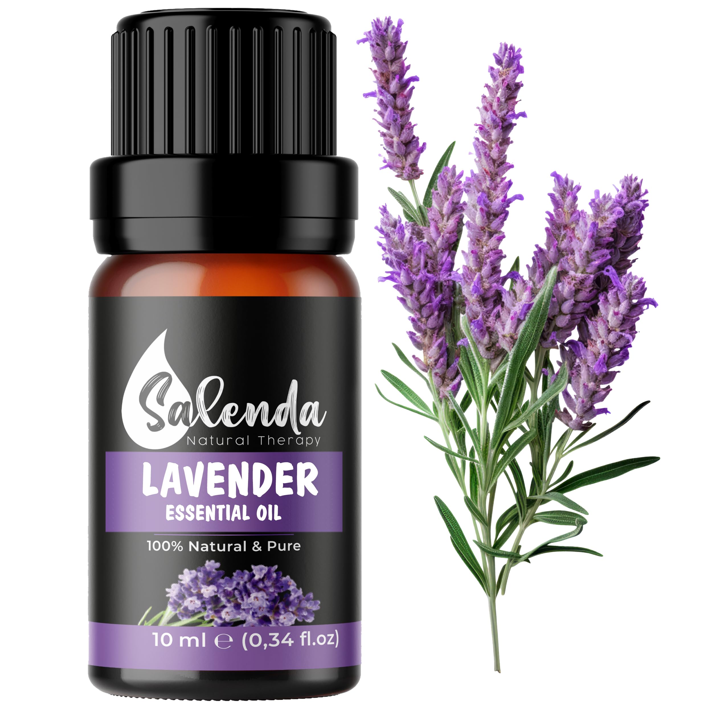 Salenda Lavanda: aceite esencial puro en frasco para aromatizar espacios