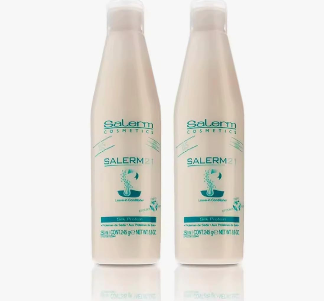Salerm 21 B5 Silk Protein, botella, suave y acondiciona el cabello