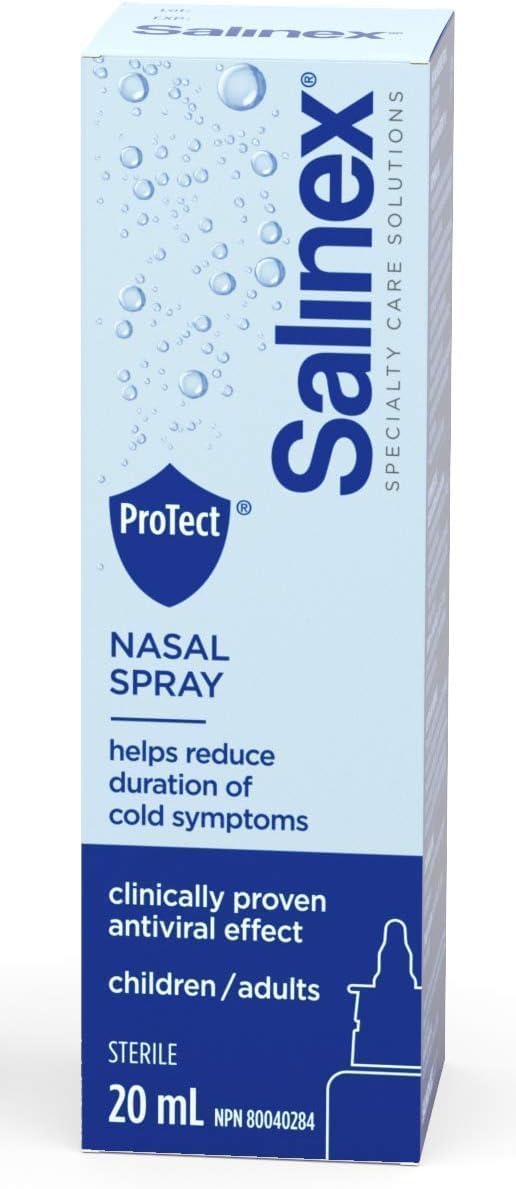 Salinex Protect botella nasal lista para uso diario y alivio temporal de congestión