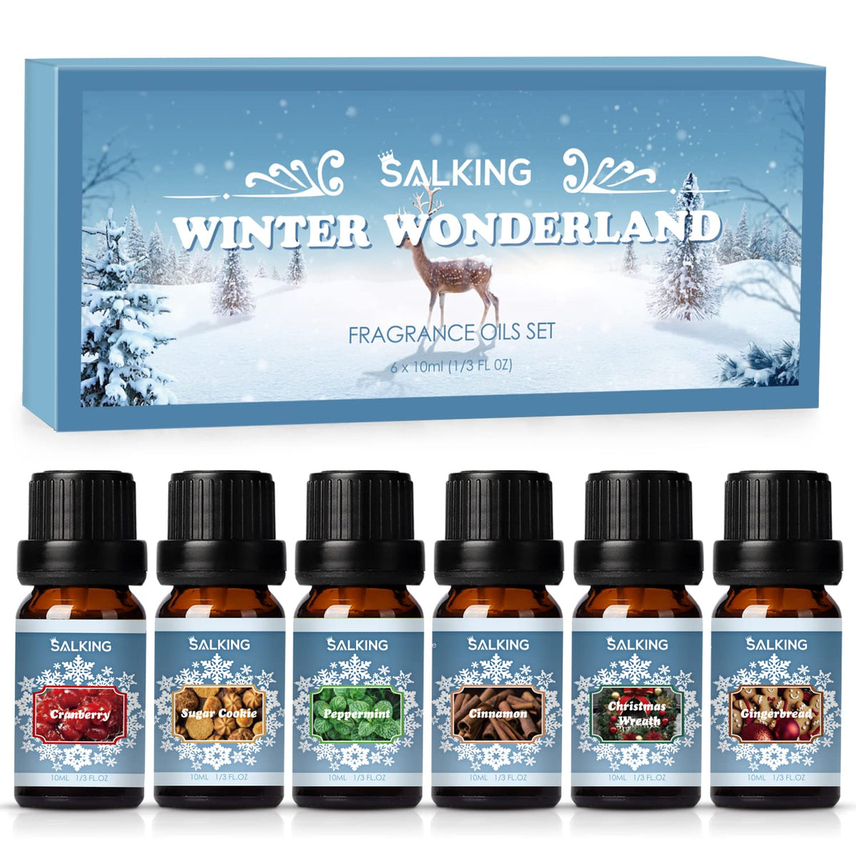 SALKING set-invierno-aceites-esenciales: aroma festivo para difusor en casa