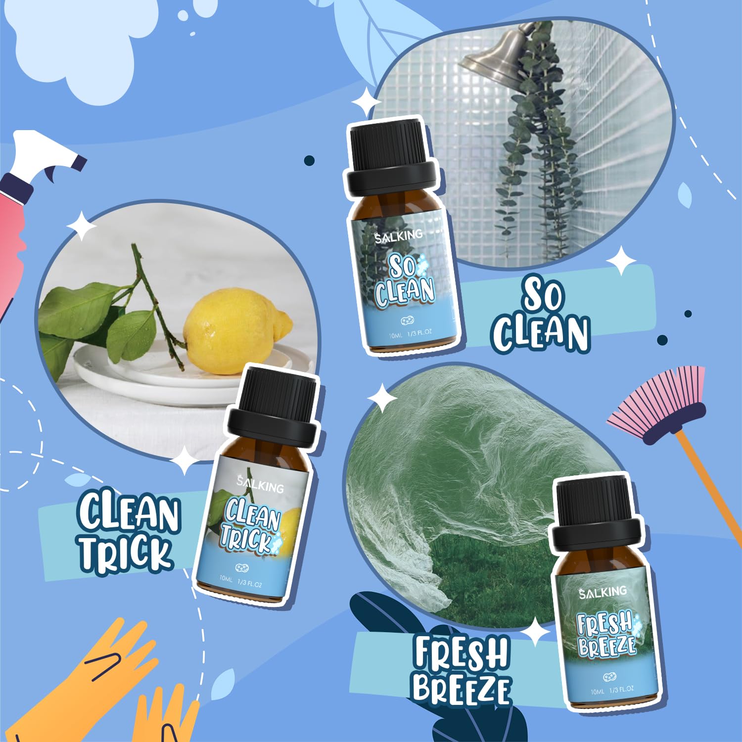 SALKING Clean Breeze: perfuma salas con sensación de limpieza y ligereza.