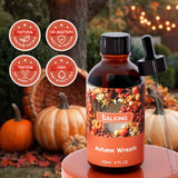 Velas artesanales con SALKING aceite fragancia otoño para atmósfera cálida.